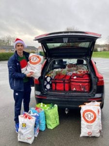 Christmas hampers ready for delivery