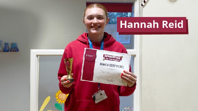 Hannah Reid – Apprentice of the Month – November 2023