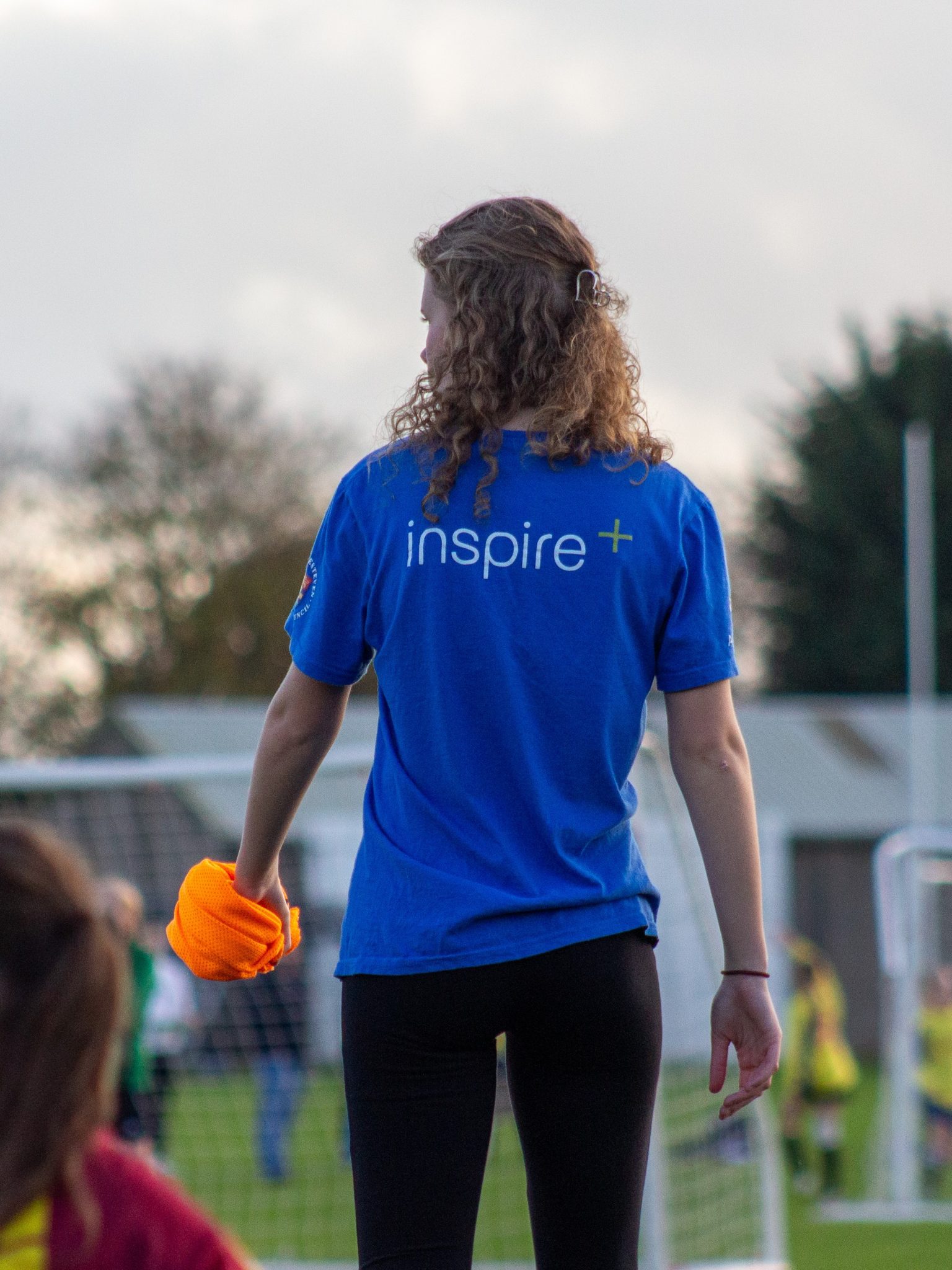 An apprentice for inspire+ coaches an FA Girls football team