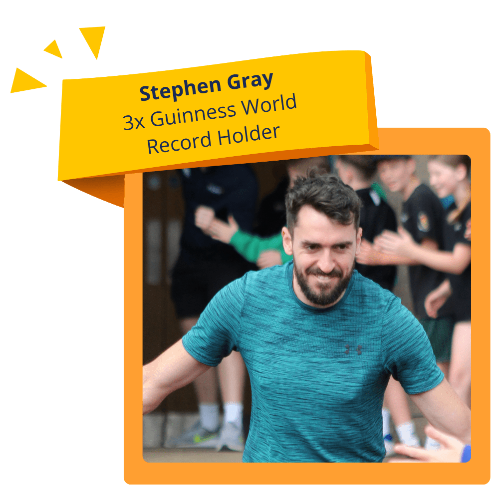 Stephen Gray at the inspire+ Mini Olympics